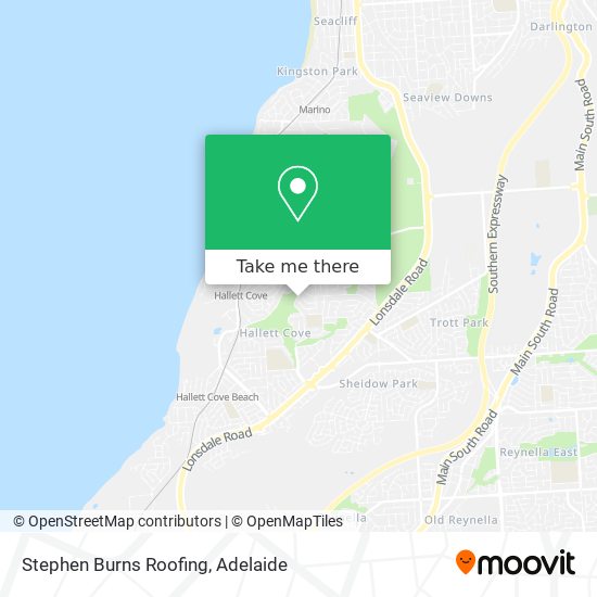 Stephen Burns Roofing map