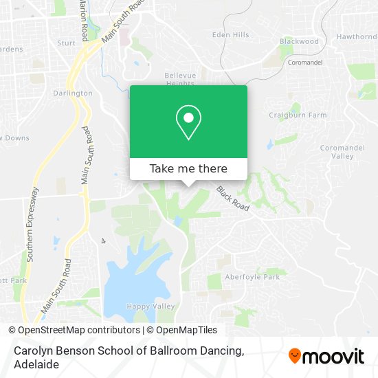 Carolyn Benson School of Ballroom Dancing map