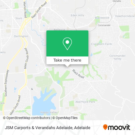 JSM Carports & Verandahs Adelaide map