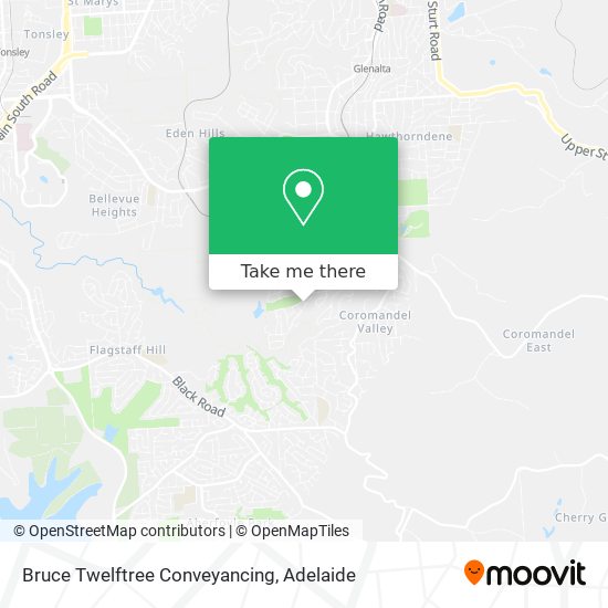 Mapa Bruce Twelftree Conveyancing