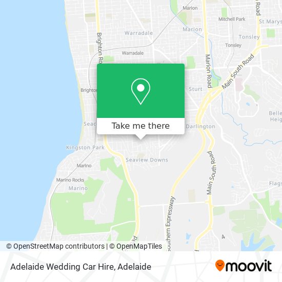 Adelaide Wedding Car Hire map