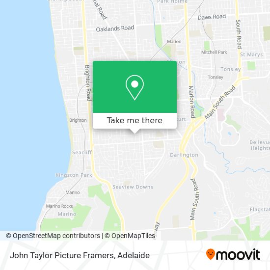 John Taylor Picture Framers map