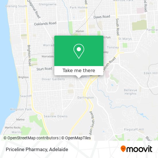 Mapa Priceline Pharmacy