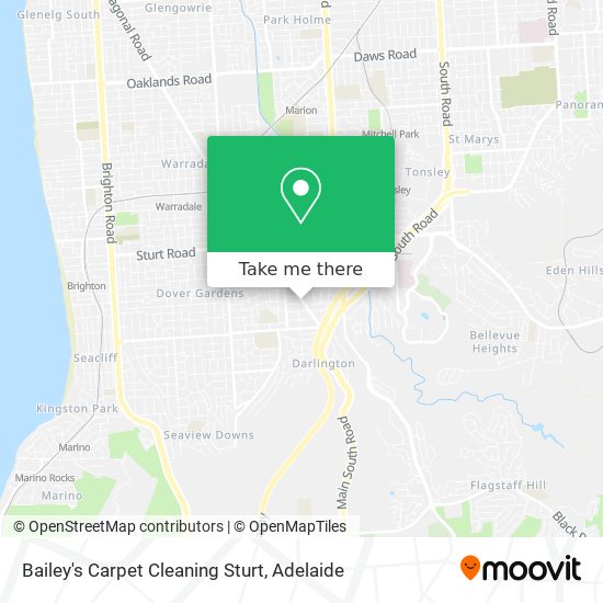 Bailey's Carpet Cleaning Sturt map