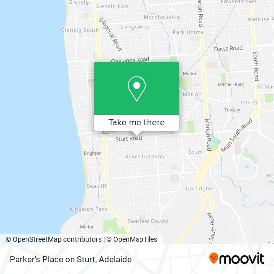 Parker's Place on Sturt map