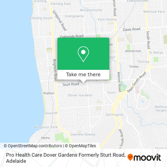 Mapa Pro Health Care Dover Gardens Formerly Sturt Road