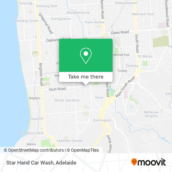 Star Hand Car Wash map