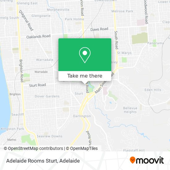 Adelaide Rooms Sturt map