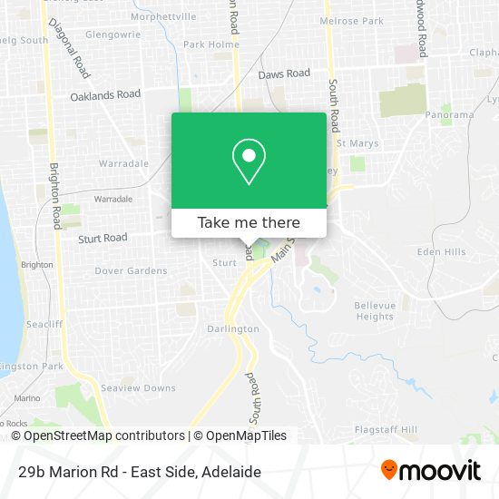 29b Marion Rd - East Side map