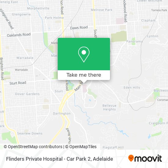 Mapa Flinders Private Hospital - Car Park 2