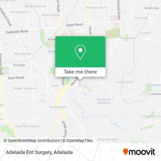 Adelaide Ent Surgery map