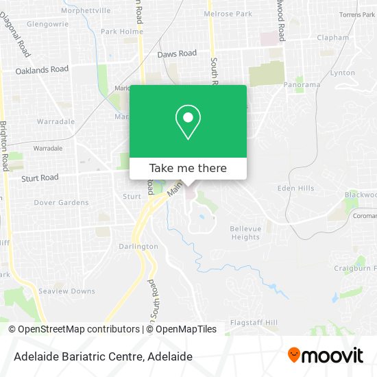 Mapa Adelaide Bariatric Centre