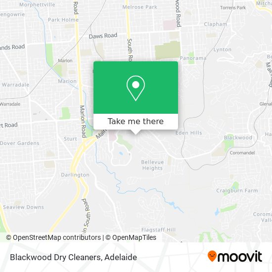 Mapa Blackwood Dry Cleaners