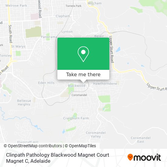 Clinpath Pathology Blackwood Magnet Court Magnet C map
