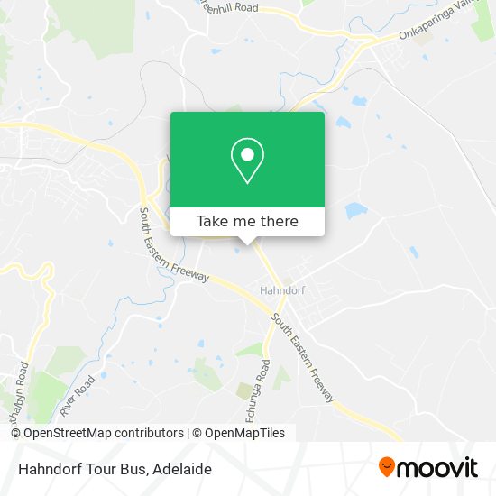 Hahndorf Tour Bus map