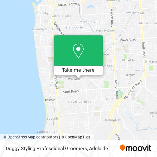 Doggy Styling Professional Groomers map