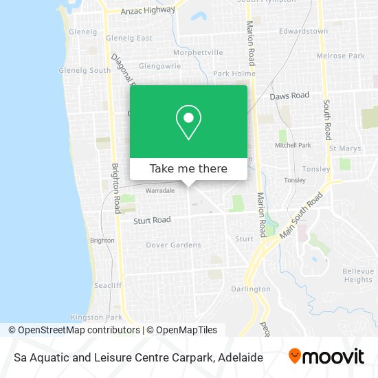 Sa Aquatic and Leisure Centre Carpark map