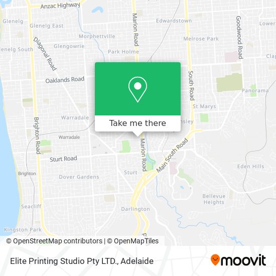 Elite Printing Studio Pty LTD. map