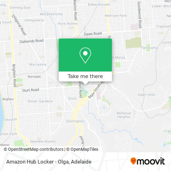 Amazon Hub Locker - Olga map