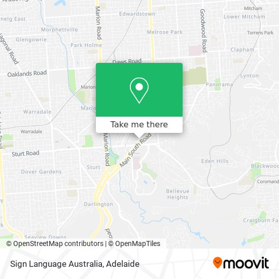 Sign Language Australia map