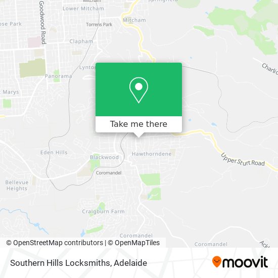 Southern Hills Locksmiths map