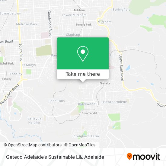 Geteco Adelaide's Sustainable L& map