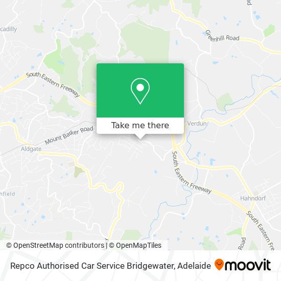 Repco Authorised Car Service Bridgewater map