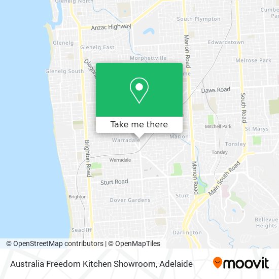 Mapa Australia Freedom Kitchen Showroom