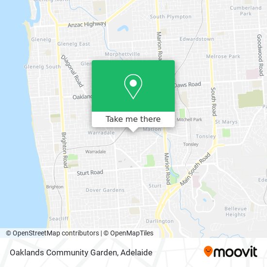 Oaklands Community Garden map