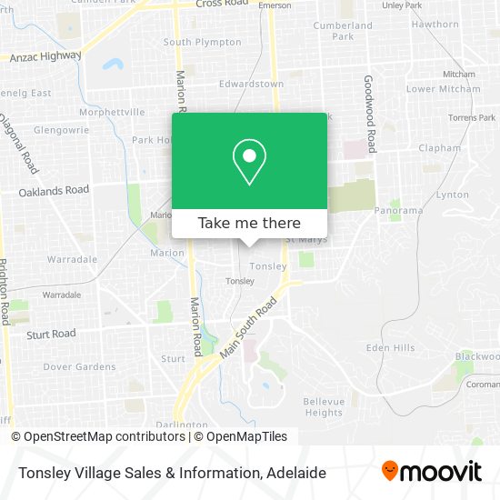 Mapa Tonsley Village Sales & Information