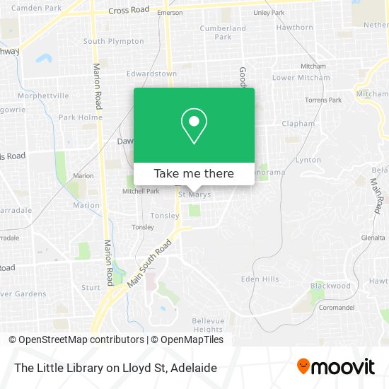 Mapa The Little Library on Lloyd St