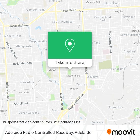 Adelaide Radio Controlled Raceway map