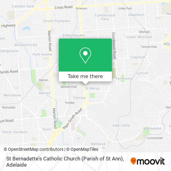 Mapa St Bernadette's Catholic Church (Parish of St Ann)