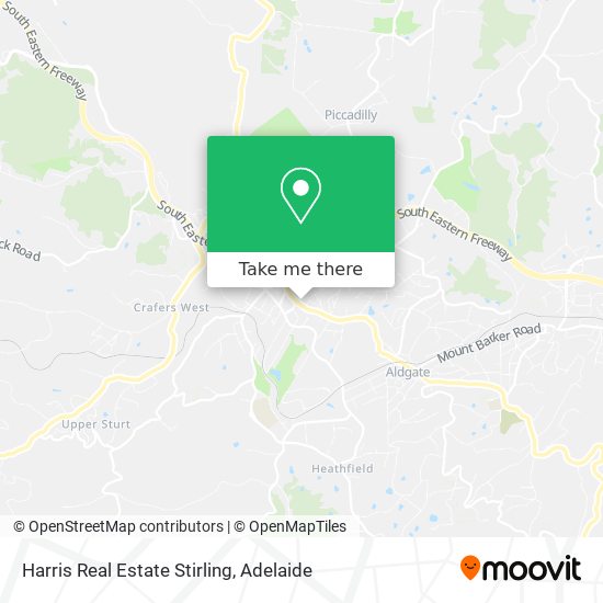Mapa Harris Real Estate Stirling