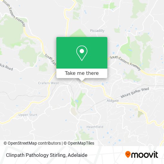 Clinpath Pathology Stirling map