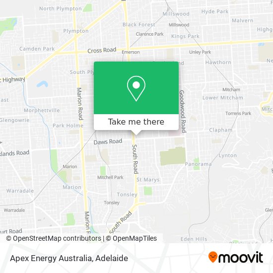 Mapa Apex Energy Australia