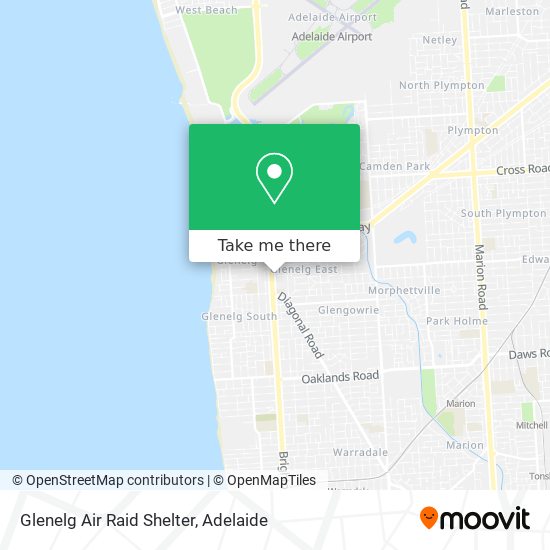 Glenelg Air Raid Shelter map