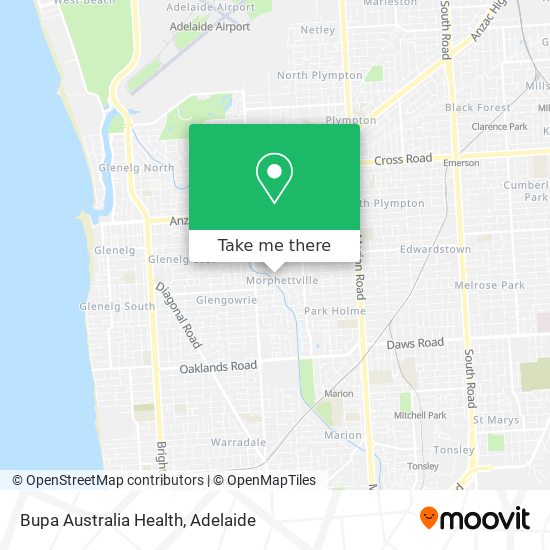 Bupa Australia Health map