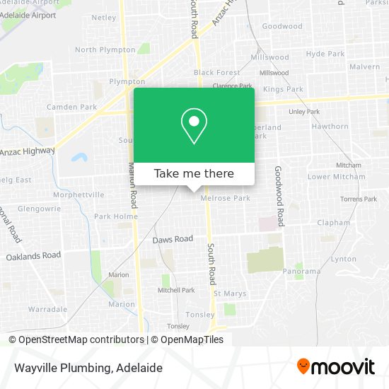 Wayville Plumbing map