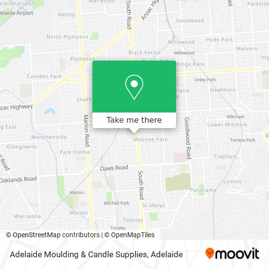 Adelaide Moulding & Candle Supplies map