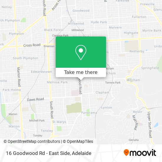 16 Goodwood Rd - East Side map