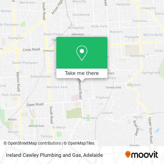 Ireland Cawley Plumbing and Gas map