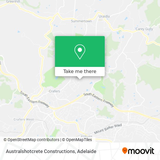 Mapa Australshotcrete Constructions