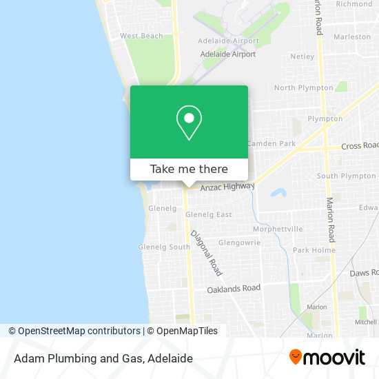 Adam Plumbing and Gas map
