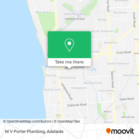 M V Porter Plumbing map