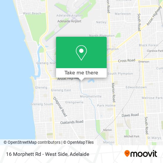 16 Morphett Rd - West Side map