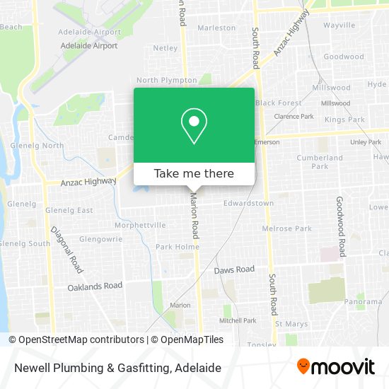 Newell Plumbing & Gasfitting map