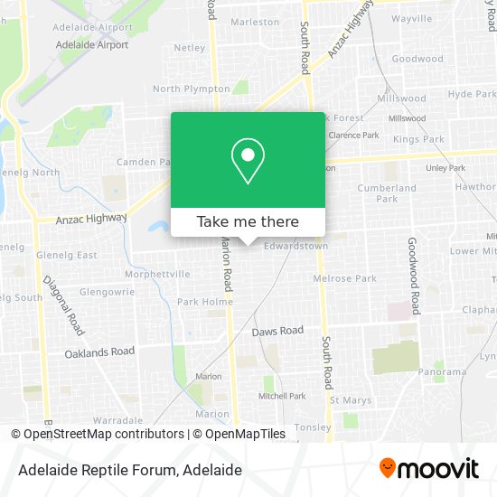 Adelaide Reptile Forum map