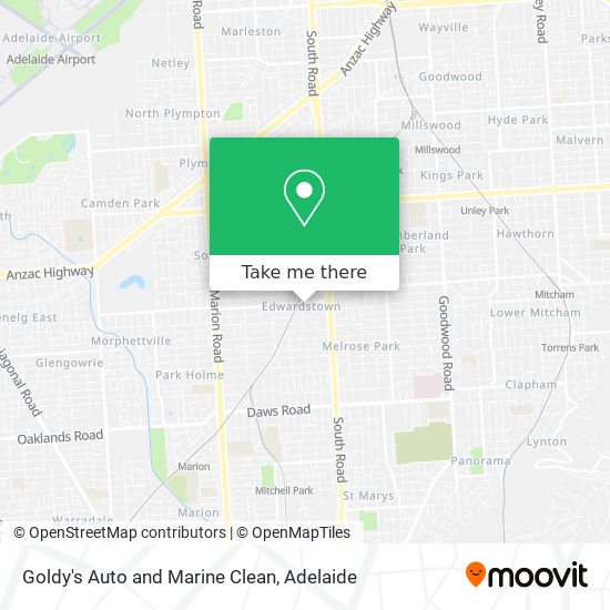 Mapa Goldy's Auto and Marine Clean