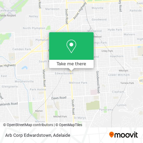 Mapa Arb Corp Edwardstown